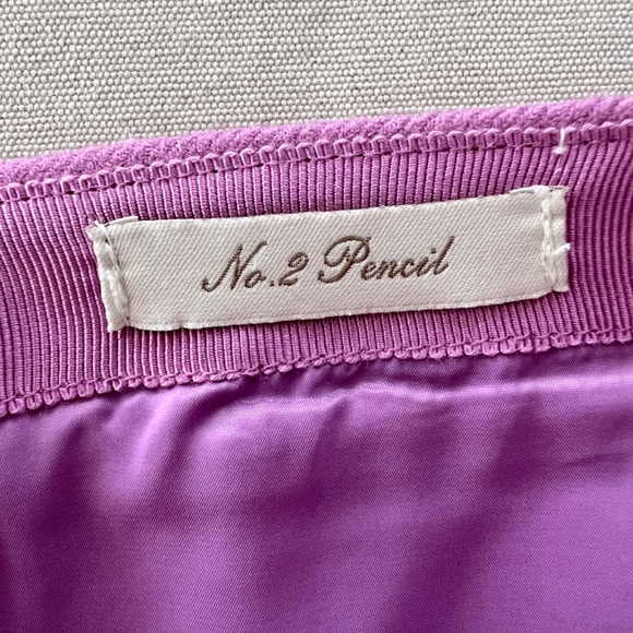 J.CREW No. 2 Pencil Skirt in Lilac Double-Serge Wool - 4 - Picture 5 of 9